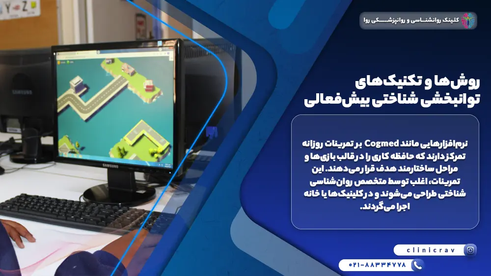 بازی های کامپیوتری یکی از روش‌ها و تکنیک‌های توانبخشی شناختی بیش‌فعالی