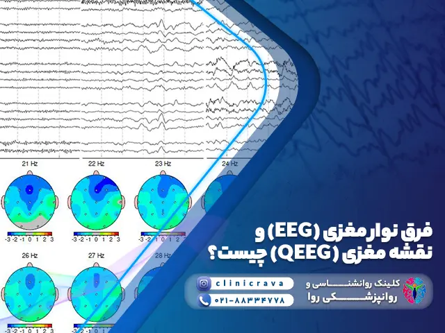 تصویر فرق فرق نوار مغزی (EEG) و نقشه مغزی (QEEG)