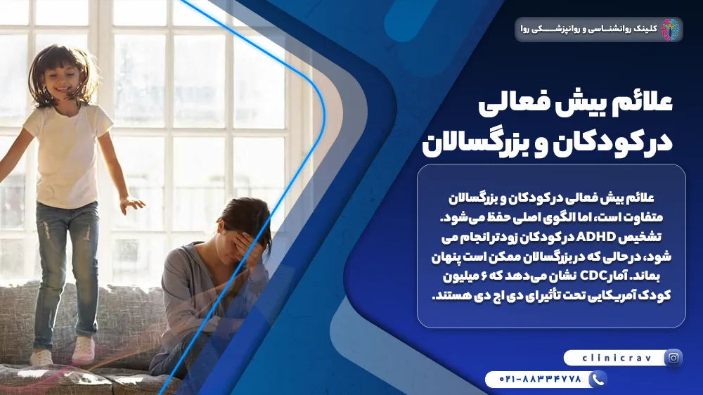 کودک مبتلا به بیش فعالی و توضیح علائن بیش فعالی در کودکان و بزرگیالان