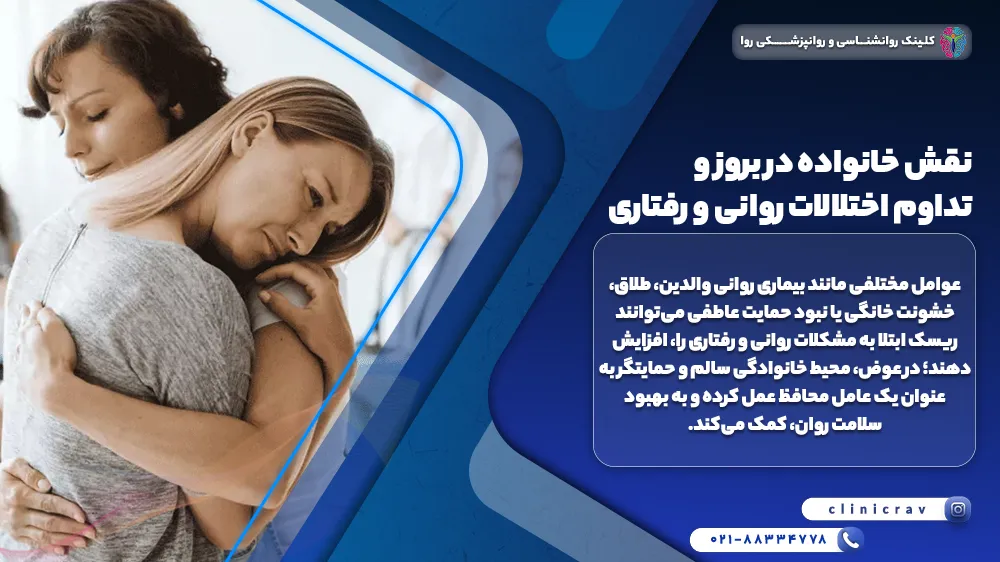 دختر دارای اعتیاد در آغوش مادر خود و توضیح خانواده‌ درمانی در اعتیاد و وابستگی به مواد