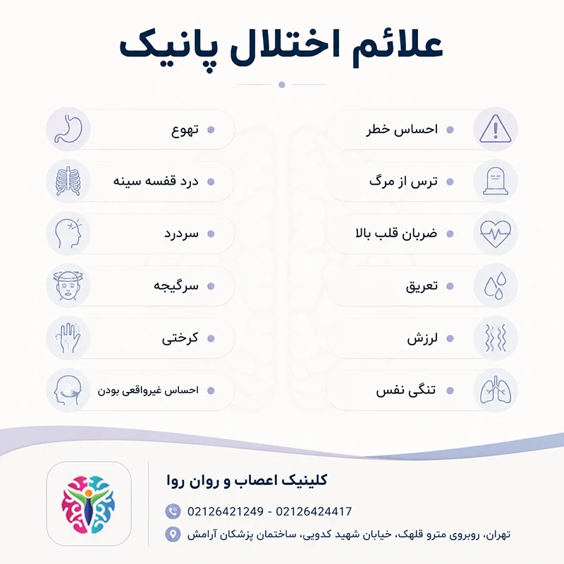 علائم اختلال پانیک